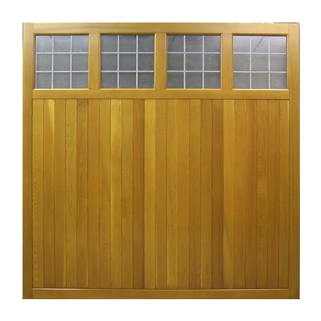 Cedar Ashbourne side hinged door 2312 x 2063 Basecoat finished